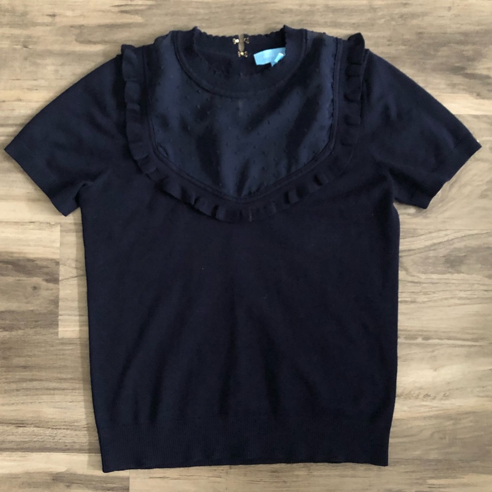 Draper James Sheer Yoke Top
